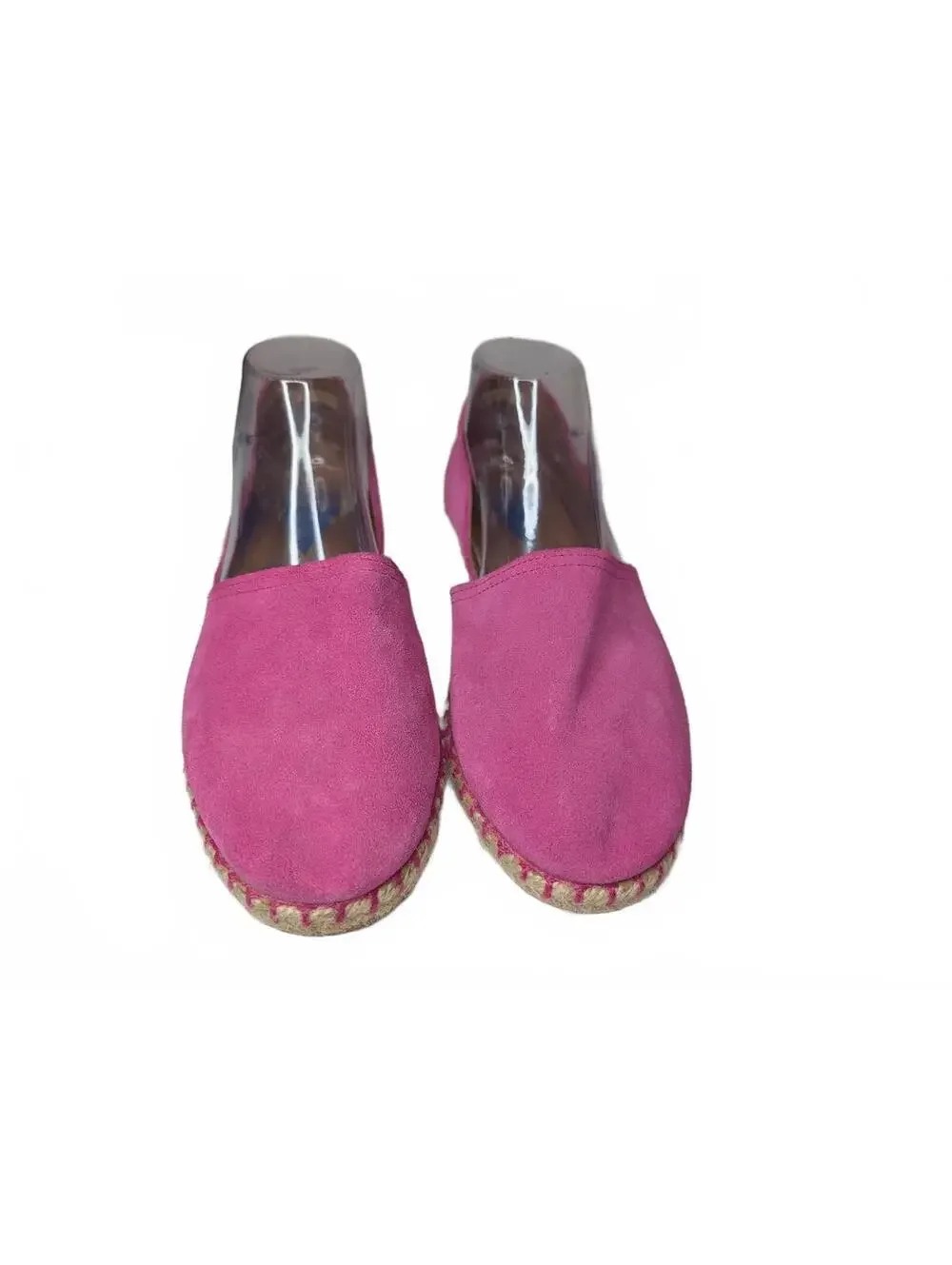 Verbenas Carmen Pink Suede Espadrille Slip-On Loafers Size 41‎